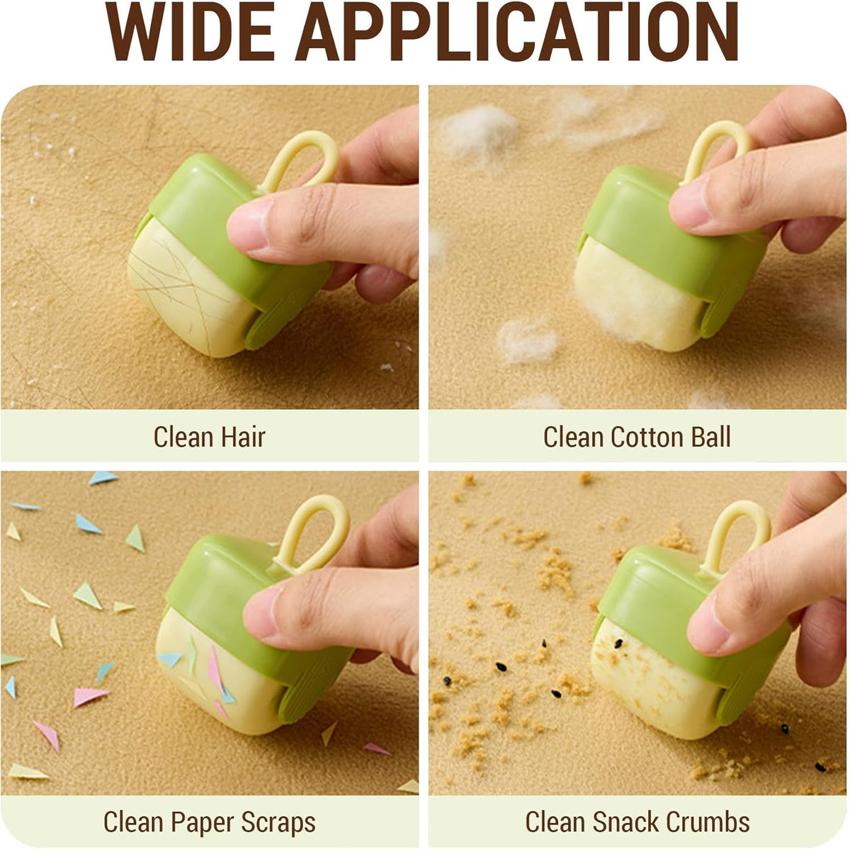 Mini Lint Roller Reusable Washable Sticky Pet Hair Remover